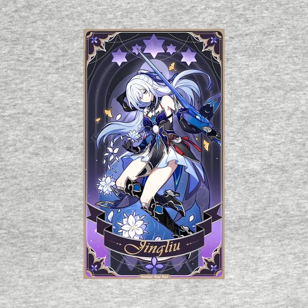 Jingliu Revelation Card Honkai Star Rail by kazatodoesart